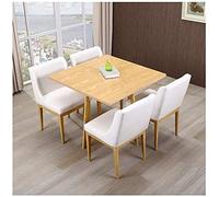 KG7HQRP Set tavolo e sedie da cucina per ufficio e tempo libero tavoli e sedie negozio di tè Negoziazione 4s negozio di auto (colore: bianco - verde) (colore log color)