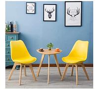 KG7HQRP Set tavolo e sedie per il tempo libero negozio di tè negozio di dessert casa balcone studio camera da letto soggiorno salone di bellezza (colore: bianco) (giallo)