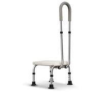 KG7HQRP Sgabello di sicurezza con corrimano per supporto, leggero e portatile, antiscivolo, resistente all'acqua, poggiapiedi quadrato per uso domestico, per cucina e bagno interno