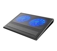 KG7HQRP Tappetino di raffreddamento per computer portatile, compatto, facile da trasportare + 12" a 16" + porta USB extra + dispositivo di raffreddamento per laptop con ventole, nero
