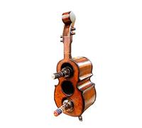 KG7HQRP Tavoli a forma di violoncello in legno 3 portabottiglie e portabottiglie per riporre bottiglie