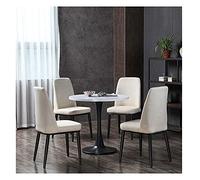 KG7HQRP Tavoli e sedie per negoziare piccolo tavolo rotondo caffetteria casual semplice negozio di tè ristorante balcone negozio di tè panetteria pasticceria (colore: blu Dimensioni: 70 cm) (beige 60