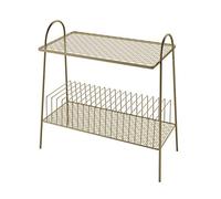 KG7HQRP Tavolino da salotto in metallo, tavolino da divano, tavolino da caffè, comodino, 55 x 45 x 55 cm