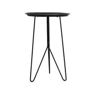 KG7HQRP Tavolino rotondo nordico per divano, tavolino in metallo, tavolino da salotto, tavolino da balcone, 42 cm x 42 cm x 63 cm