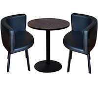 KG7HQRP Ufficio Dipartimento Vendite Caffè Cinema Negozio Camera Da Letto Soggiorno Balcone Cucina Tavolo Rotondo 60cm Sedia In Pelle PP