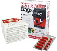 KGA SUPPLIES 10 bastoncini deodoranti e 10 sacchetti originali per aspirapolvere Henry Hoover Hepa-Flo Numatic NRV Henry Turbo Hetty