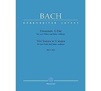 KGA Verlags-Service GmbH & Co.KG Bärenreiter Verlag TRIOSONATE G-DUR BWV 1039 - arrangiamento per due flauto traverso - Basso Continuo [Note/spartito] Compositore: Bach JOHANN SEBASTIAN