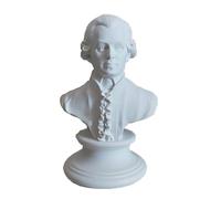 KGADRX 15 cm resina imitazione gesso piccolo busto di Mozart scultura figura ornamenti europei semplicità nordica