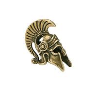 KGADRX Ornamento della statua retrò Piccolo elmo spartano in ottone per il regalo artigianale in miniatura del soggiorno di casa