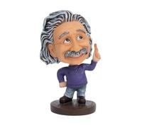KGADRX Scultura e figurine Einstein Artigianato in resina Celebrity Shake Head Doll Decorazione per auto Einstein Simpatico cartone animato Decorazione per la casa