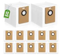KGC 12 Pezzi Sacchetto per la Polvere per Tapo RV20 Max Plus, per Tapo RV30 Max Plus, Capacità 3,7 Litri, Aspirapolvere Robot RVA202 Accessori, Ideale per Tapo RV20 Max Plus, RV30 Max Plus