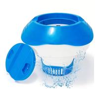 KGC Dispenser di Cloro, 7 Pollici Dispenser Galleggiante per pastiglie di Cloro e bromo da 200g Regolabile Dispenser di Cloro per Piscine, vasche idromassaggio, Spa, fontane