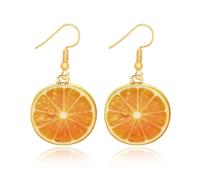 KGDUYC 1 paio Frutta Orecchino - Divertente Simpatico Orecchini Cute Gocce Di Limone Penzolare Donne,per Le Donne Decorazione Dell'Orecchio Orecchini