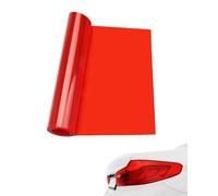 KGDUYC 1 Pcs Pellicola per Fari, Oscurante Auto, Rossa, Trasparente, su Misura, Autoadesiva, Vinile Colorato, Anti-Nebbie (Rosso)