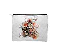 KGDUYC 1 pezzo Borsa per il trucco dell'amore con stampa leopardata,regalo di amicizia,regalo per la migliore amica,borsa per il trucco della sorella,borsa per il trucco piccola,regalo per ragazze