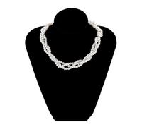 KGDUYC 1 pezzo Collana di perle da donna a strati, collana di perline a catena a strati, collana di perline barocca, gioielli di charme per donne e ragazze