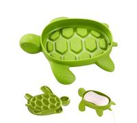 KGDUYC 1 pezzo Portasapone in silicone con scarico, portasapone doccia, portasapone vasca da bagno, portasapone lavello, bagno, cucina e portasapone da banco (modello tartaruga)