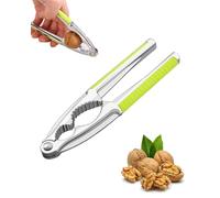 KGDUYC 1 pezzo Supporto per noce in acciaio inox di alta qualità con supporto per noce antiscivolo, supporto per noce in metallo con impugnatura antiscivolo per noce di noce Hickory, nocciola