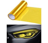 KGDUYC 1 rotolo di pellicola per fari,pellicola oscurante per fanali posteriori auto,pellicola protettiva oro,ritagliabile,autoadesiva fanali posteriori,pellicola vinilica oscurata,fendinebbia(oro)