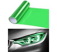 KGDUYC 1 rotolo pellicola per fari,pellicola per oscurare i fanali posteriori dell'auto,pellicola protettiva verde,ritagliabile,autoadesiva per fari,pellicola in vinile colorato,fendinebbia (verde)