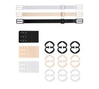 KGDUYC 15 pcs Clip per Reggiseno, Estensione, Anti-Scivolo, Set di Clip, Regolabili Elastici, per Lingerie Femminile