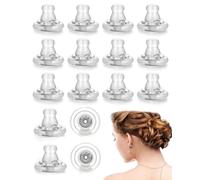 KGDUYC 16 pezzi sostituzione borchie in silicone antiallergico,retro borchie di sicurezza,retro orecchini in gomma,orecchie appese sostituzione borchie in silicone,orecchie orecchini antiallergici