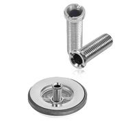 KGDUYC 2 pezzi argento vite cava M12 x 30 mm - viti di fissaggio per valvola di scarico irrigatore cestello filtro vite tappo