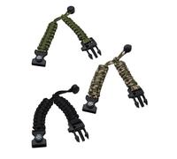 KGDUYC 3 pezzi Bracciale in corda di paracadute intrecciata, bracciale di sopravvivenza all'aperto, bracciale in corda di paracadute multifunzionale,fischietto(come mostrato nella figura 4)