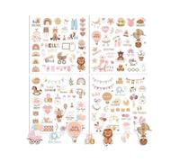KGDUYC 4 pezzi Cartoon Stickers Baby Album,adesivi per bambini e album fotografico per bambini,disegni di adesivi per scrapbooking fai da te,adesivi per scrapbooking per bambini,modelli multipli