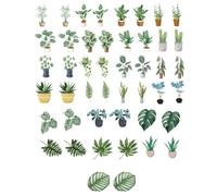 KGDUYC 46PCS Adesivi a foglia verde, Stickers Bullet Journal, di piccole dimensioni, decorazione fai da te per valigie da viaggio, laptop, agenda, calendario, scrapbooking, valigia, quaderni, diario