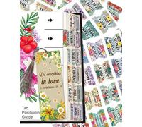 KGDUYC 5 fogli Bible Tabs, Bible Tabs per donne, Bible Book Tabs Index Tabs Accessori per lo studio della Bibbia Adesivi per la Bibbia Forniture per il diario, Bible Tabs Accessori (Multicolore)