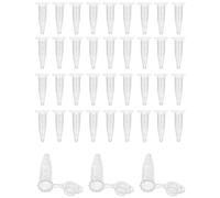 KGDUYC 50 pezzi provette per centrifuga, provette per campioni vuote, provette per reazioni, provette per coca cola con tappi a baionetta, capsule vuote, provette per centrifuga in plastica, 1,5 ml