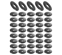KGDUYC 50 Pezzi Rondelle Piatte, M6 Acciaio al Carbonio Rondella Metallo Distanziali, Rondelle O Ring Nere, Rondella di Tenuta Rotonda Distanziatore, per La Riparazione e Costruzione - M8 x 16mm