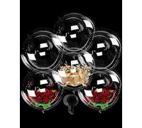KGDUYC 6 Pezzi Palloncini Bolla Trasparenti, 90 cm Palloncini Bobo di Compleanno, 36 Pollici Balloons Bobo, Palloncini Matrimonio per Matrimonio Compleanno Battesimo Laurea Natale Festa Carnevale