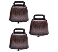 KGDUYC Campane in Metallo Antico, per Mucca, Cavallo, Pecora, Rame, bovini, Campane in Ottone, Campane in Metallo per Animali Domestici, campana da mucca d'epoca (3, Bronzo rosso)