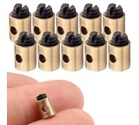 KGDUYC Cavi acceleratore per moto Morsetto Cavo Bicicletta Cavo acceleratore in Ottone 5x6mm per Acceleratore Scooter Moto, Compatibile con Vari Veicoli e Attrezzi da Giardinaggio (10 Pezzi)