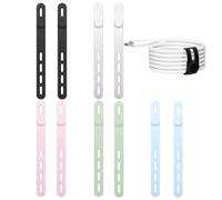 KGDUYC Fascette stringicavo Fascette riutilizzabili, chiusure in velcro, fascette per cavi, casa, ufficio, elementi di fissaggio per organizer per accessori (10 pezzi)