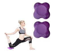 KGDUYC Ginocchiere Palestra,Yoga Ginocchiere,Tappetino Yoga Antiscivolo,Tappetino di Supporto Piatto Ispessito, Ginocchiera, gomitiera Portatile, Cuscinetto per Ruota Addominale (2 Pezzo Viola)