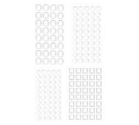 KGDUYC Gommini Silicone - 172 pcs Trasparente Ammortizzatore di Colpi,Gommini Adesivi, Paracolpi in Gomma,Gommini Paracolpi in Silicone,Ammortizzatore di Colpi per Cassetti Porte Finestre Pareti