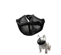 KGDUYC Museruola per Cani, Corto Muso di Cane a Rete Regolabile Traspirante, Nero, Nylon, 15.6*10.0, Fibbia