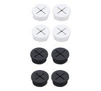 KGDUYC Passacavi da scrivania, 8pcs Tappo Passacavi per Scrivania Copriforo, passacavo flessibile in silicone, fori per cavi, 25 mm di diametro, occhielli da scrivania per computer e ufficio