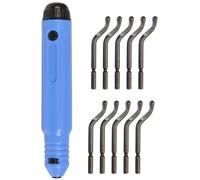 KGDUYC Set di Utensili per sbavatura con Impugnatura in Metallo con 10 Lame di Ricambio Lama Rotante a 360° per stampanti 3D Metallo Plastica Alluminio Legno e Acciaio Inossidabile,Strumento Profilo