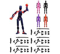 KGDUYC T13 Action Figure Con Più Giunti, Stampa 3D di Robot, Decorazione Desktop, Multi-articolari Con Accessori, T13 Personaggi D'azione Fai da Te, per Bambini e Adulti(5 pcs)