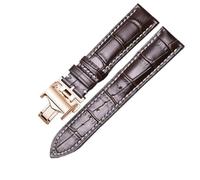 KGFCE Cinturini per orologi in pelle di vacchetta per L2 L4 Master Collection Flagship Evidenza Cinturini per orologi Bracciale in pelle di vitello L2.628.673(Brown Rose Gold,21mm(Buckle 18mm))