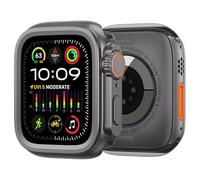KGFCE Custodia per orologio in lega per Apple Watch Case Series S10 46mm S9 S8 S7 S6 44MM 45MM Custodia protettiva per telaio in metallo(Gray,45mm)