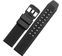 KGFCE Silicon Watchband per Luminox 7251 | 3050 | 3051 | 6402 serie braccialetto serie 23mm Black Waterproof elastici