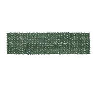 KGFHERENB Frangivista per balcone con foglie verde scuro, 400 x 100 cm, siepe artificiale in polietilene e tessuto per terrazza e giardino, protezione decorativa per recinzione