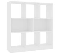 KGFHERENB Libreria bianca con 8 scomparti, 97,5 x 29,5 x 100 cm | Libreria dal design versatile con 8 ampi ripiani per soggiorno e camera da letto, realizzata in robusto legno.