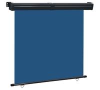 KGFHERENB Tenda da sole laterale, 165 x 250 cm, blu, estensibile, per balcone e terrazza, tenda verticale con funzione autobloccante, montaggio a parete e a soffitto, paravento