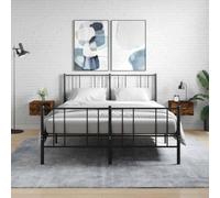 KGHFDVB Comodino da parete, 2 pezzi, rovere affumicato, 35 x 35 x 20 cm | sospeso, materiale in legno, resistente all'umidità, molto spazio, montaggio a parete, superficie decorativa